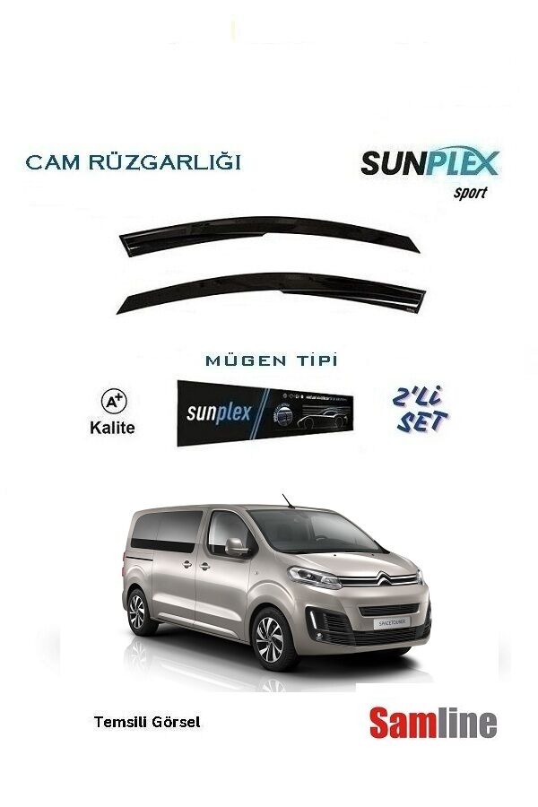 Cam Rüzgarlığı 2'li Set Citroen Jumpy Combi-Spacetourer (2017-2024)