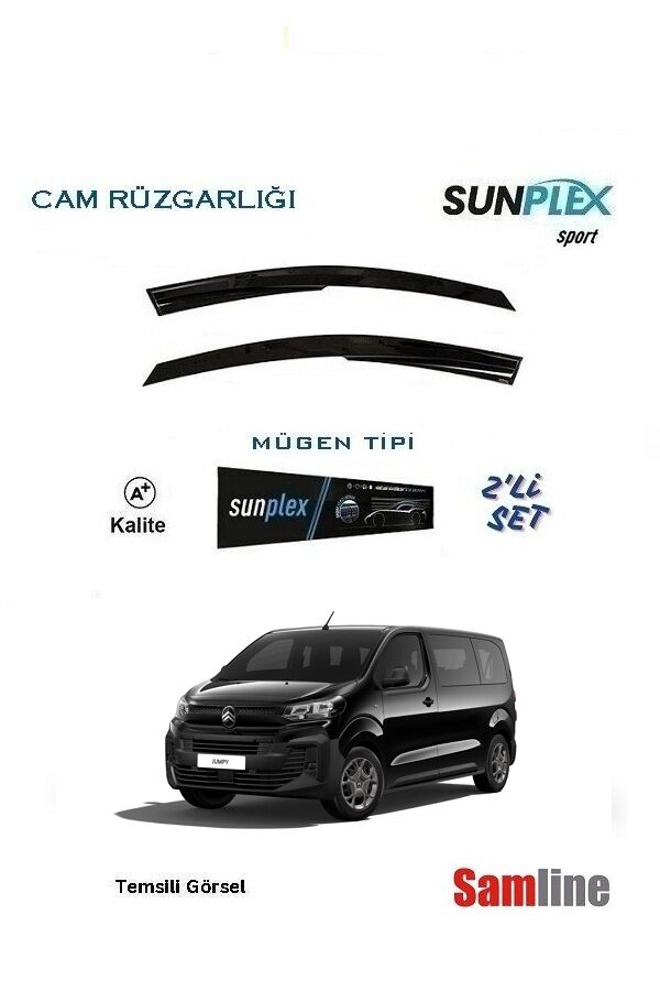 Cam Rüzgarlığı 2'li Set Citroen Jumpy Combi-Spacetourer (2024-2025)