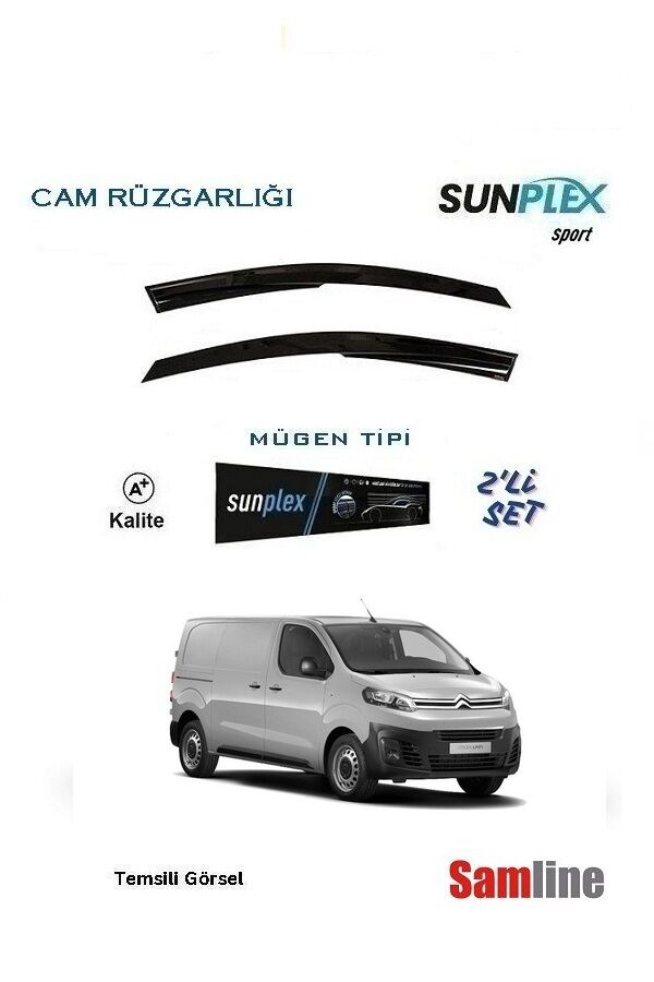 Cam Rüzgarlığı 2'li Set Citroen Jumpy Panelvan-City Van (2017-2024)