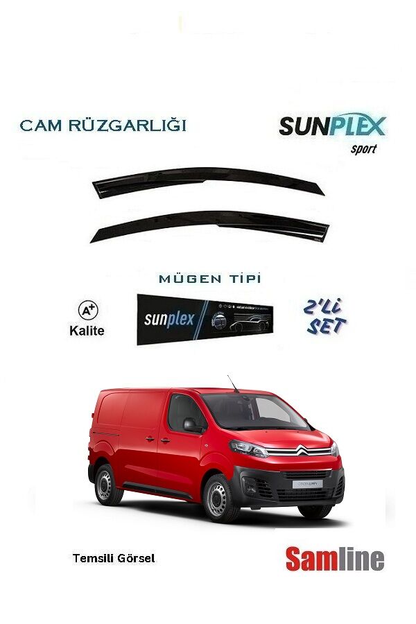 Cam Rüzgarlığı 2'li Set Citroen Jumpy Panelvan-City Van (2017-2024)