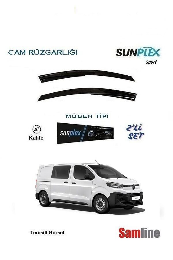 Cam Rüzgarlığı 2'li Set Citroen Jumpy Panelvan-City Van (2024-2025)