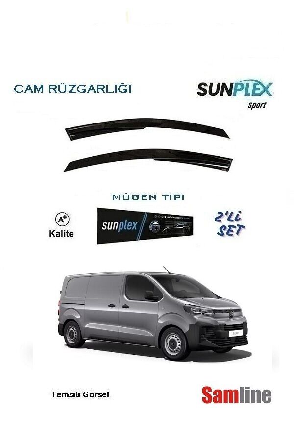 Cam Rüzgarlığı 2'li Set Citroen Jumpy Panelvan-City Van (2024-2025)