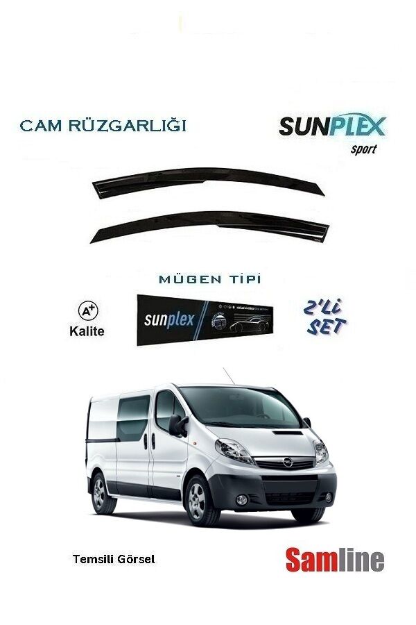 Cam Rüzgarlığı 2'lİ Set Opel Vivaro  (2004-2009) SUNPLEX