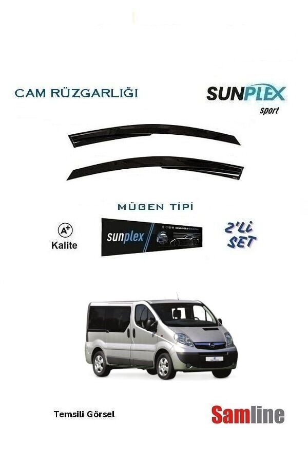Cam Rüzgarlığı 2'lİ Set Opel Vivaro  (2004-2009) SUNPLEX