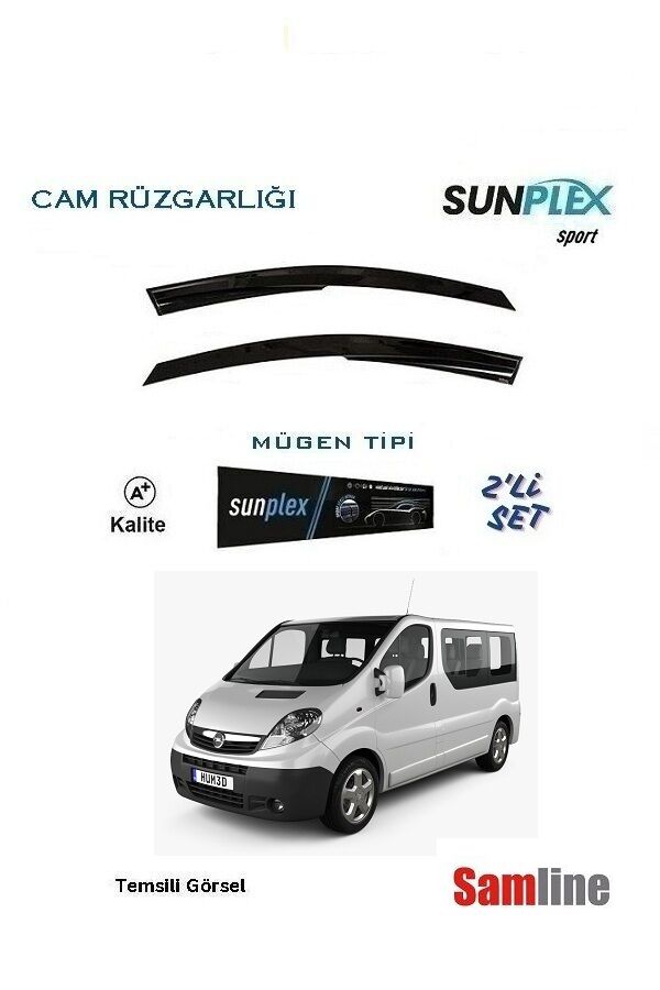 Cam Rüzgarlığı 2'lİ Set Opel Vivaro  (2004-2009) SUNPLEX