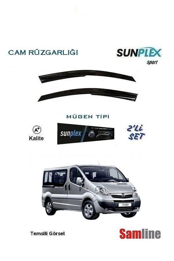 Cam Rüzgarlığı 2'lİ Set Opel Vivaro  (2004-2009) SUNPLEX