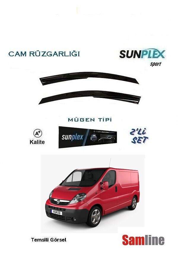 Cam Rüzgarlığı 2'lİ Set Opel Vivaro  (2004-2009) SUNPLEX