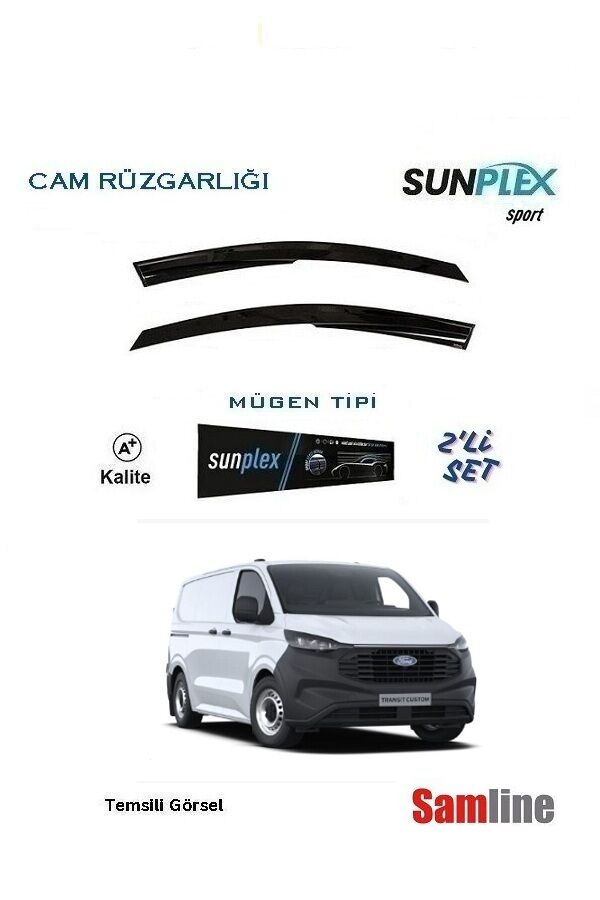 Cam Rüzgarlığı 2'li Set Ford Transit Custom Yeni Kasa (2023-2025)