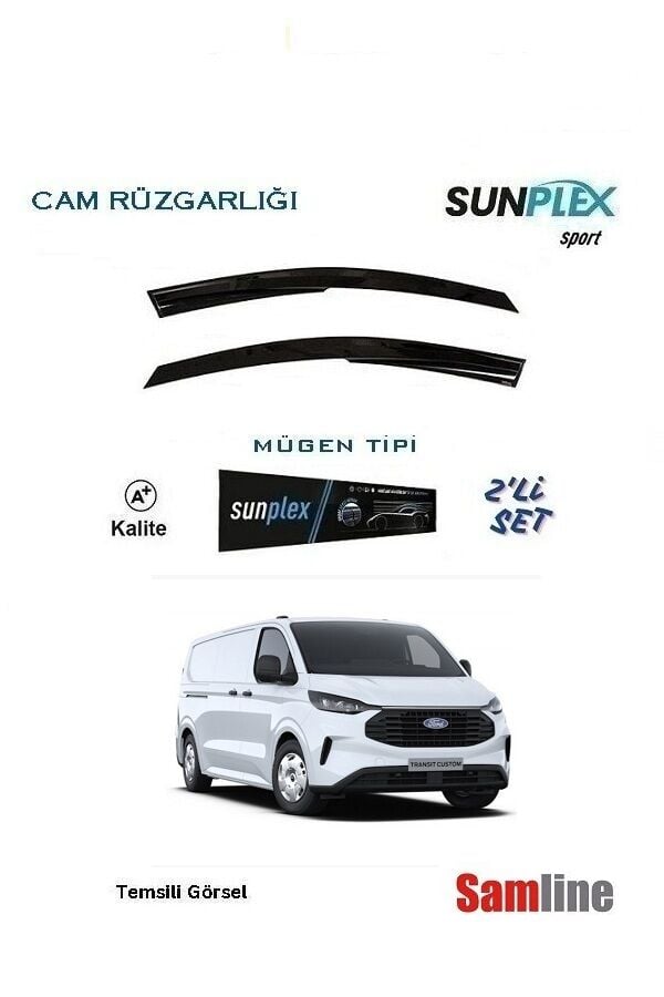 Cam Rüzgarlığı 2'li Set Ford Transit Custom Yeni Kasa (2023-2025)