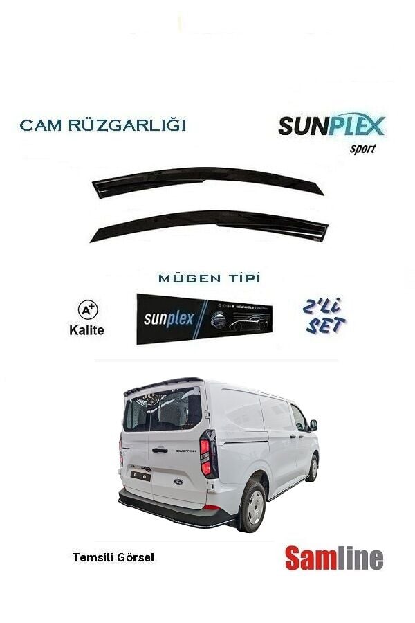 Cam Rüzgarlığı 2'li Set Ford Transit Custom Yeni Kasa (2023-2025)