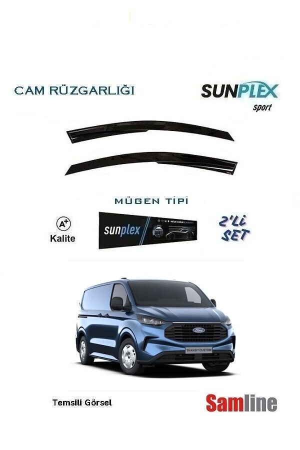 Cam Rüzgarlığı 2'li Set Ford Transit Custom Yeni Kasa (2023-2025)