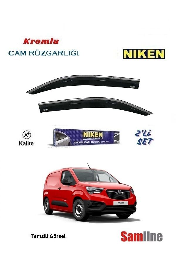 Cam Rüzgarlığı Kromlu 2'li Set Opel Combo Cargo (2020-2024)