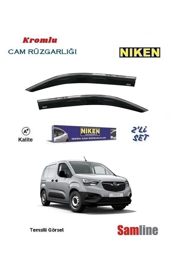 Cam Rüzgarlığı Kromlu 2'li Set Opel Combo Cargo (2020-2024)
