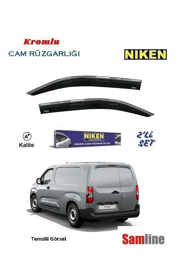 Cam Rüzgarlığı Kromlu 2'li Set Opel Yeni Combo Cargo (2024-2025)