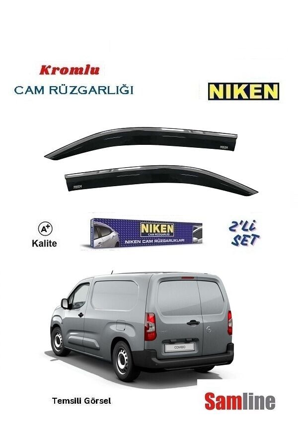 Cam Rüzgarlığı Kromlu 2'li Set Opel Yeni Combo Cargo (2024-2025)