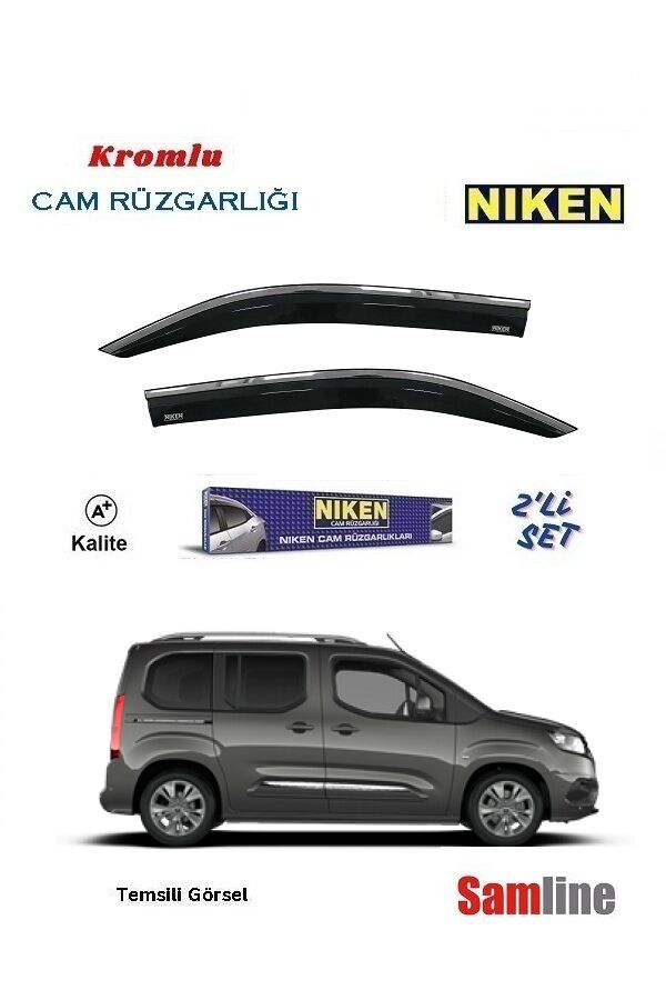 Cam Rüzgarlığı Kromlu 4'lü Set Toyota Proace City Combi (2021-2024)