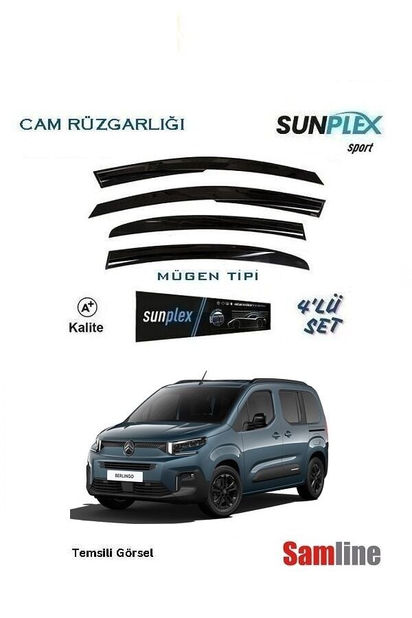 Cam Rüzgarlığı 4'lü Set Citroen Yeni Berlingo Combi (2024-2025)