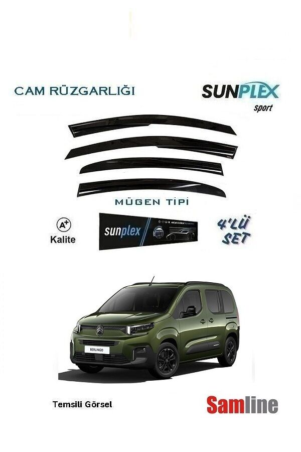 Cam Rüzgarlığı 4'lü Set Citroen Yeni Berlingo Combi (2024-2025)