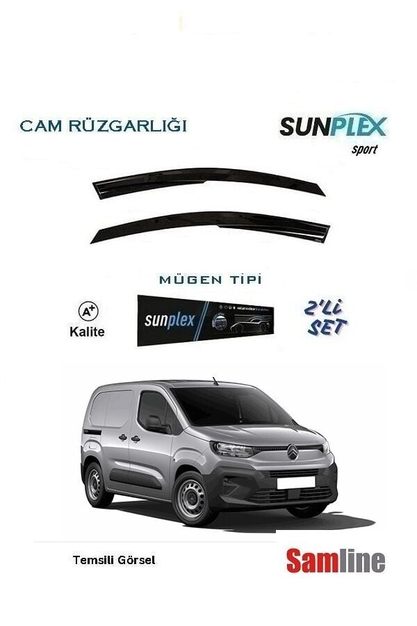 Cam Rüzgarlığı 2'li Set Citroen Yeni Berlingo Cargo  (2024-2025)