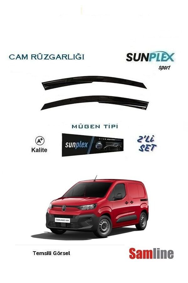 Cam Rüzgarlığı 2'li Set Citroen Yeni Berlingo Cargo  (2024-2025)