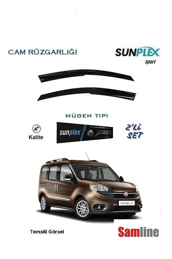 Cam Rüzgarlığı 2'li Set Fiat Doblo II Combi (2015-2023)