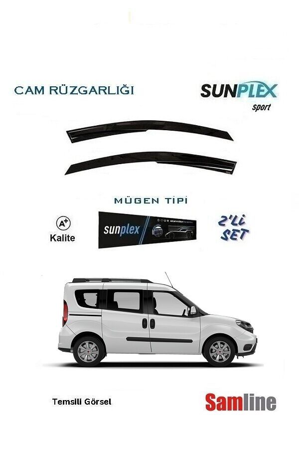 Cam Rüzgarlığı 2'li Set Fiat Doblo II Combi (2015-2023)