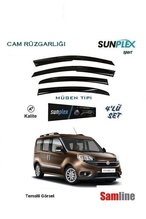 Cam Rüzgarlığı 4'lü Set Fiat Doblo II Combi (2015-2023)