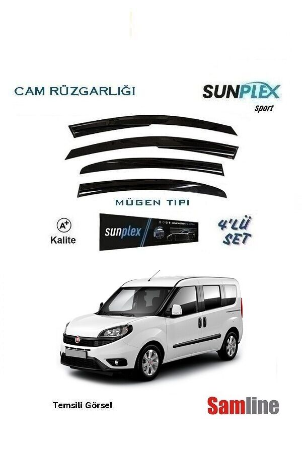 Cam Rüzgarlığı 4'lü Set Fiat Doblo II Combi (2015-2023)