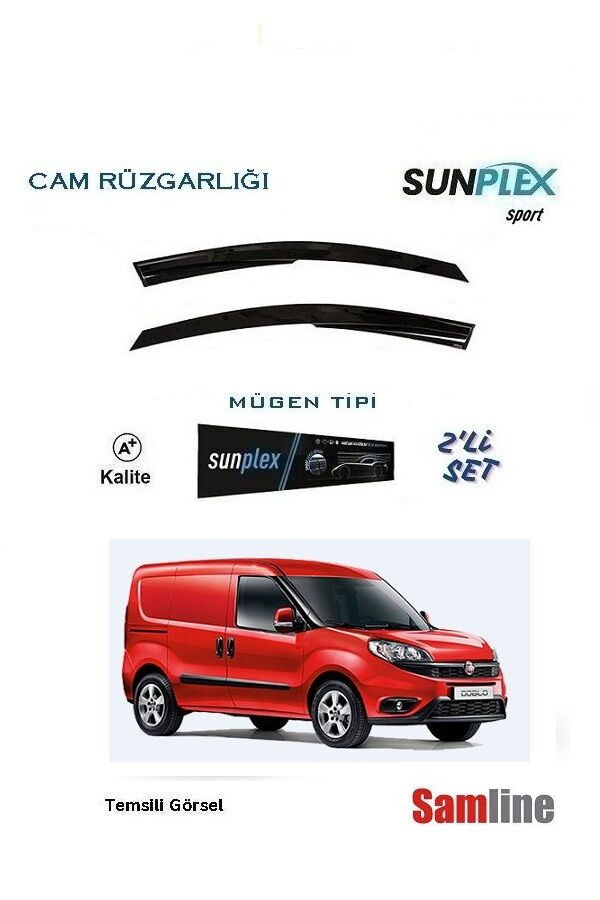 Cam Rüzgarlığı 2'li Set Fiat Doblo II Cargo (2015-2023)