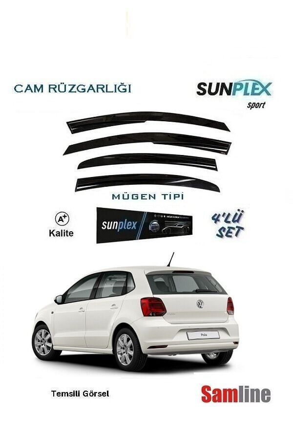 Cam Rüzgarlığı 4'lü Set Volkswagen Polo (2014-2017) SUNPLEX