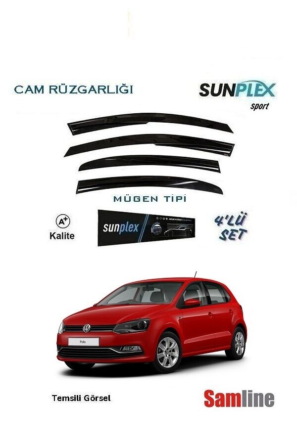 Cam Rüzgarlığı 4'lü Set Volkswagen Polo (2014-2017) SUNPLEX