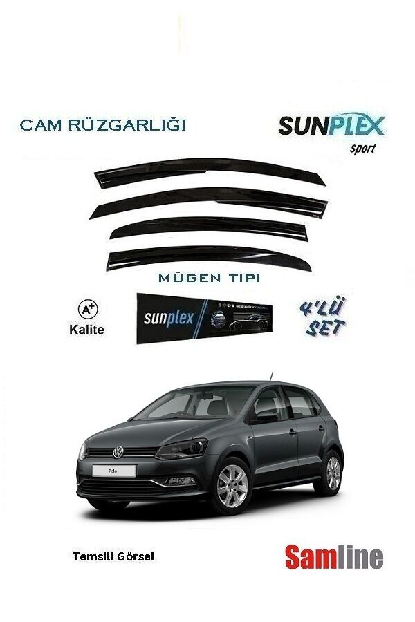 Cam Rüzgarlığı 4'lü Set Volkswagen Polo (2014-2017) SUNPLEX