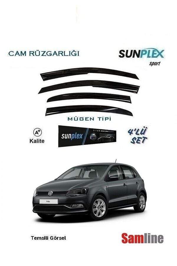 Cam Rüzgarlığı 4'lü Set Volkswagen Polo (2014-2017) SUNPLEX