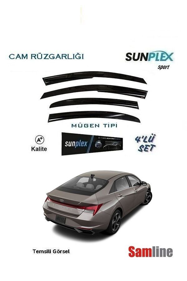 Cam Rüzgarlığı 4'lü Set Hyundai Elantra (2021-2022-2023)