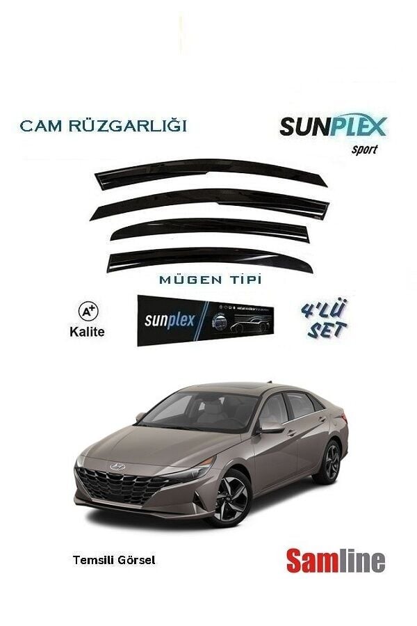 Cam Rüzgarlığı 4'lü Set Hyundai Elantra (2021-2022-2023)