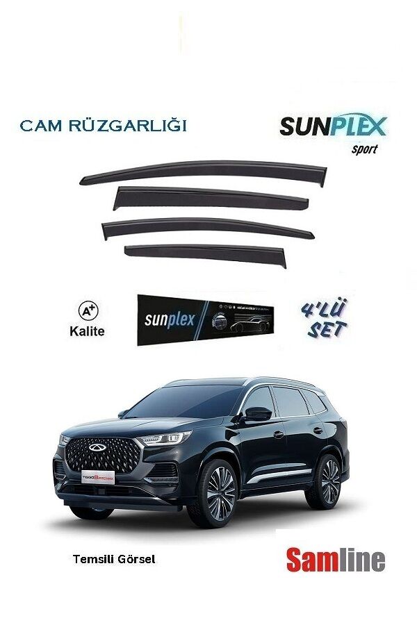 Cam Rüzgarlığı 4'lü Set Chery Tiggo 8 Pro Max (2024)