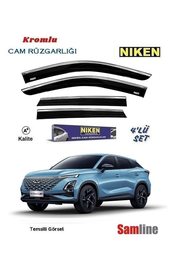 Cam Rüzgarlığı Kromlu 4'lü Set Chery Omoda 5 Pro (2024)