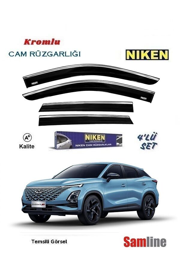 Cam Rüzgarlığı Kromlu 4'lü Set Chery Omoda 5 Pro (2024-2025)