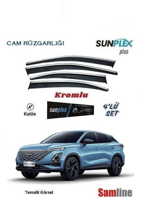 Cam Rüzgarlığı Kromlu 4'lü Set Chery Omoda 5 Pro (2024) SUNPLEX