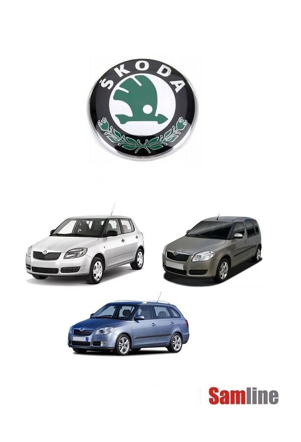 Amblem,Ön Skoda Fabıa II (2008-2012) Roomster (2007-2012) Skoda Logosu Panjur Arması