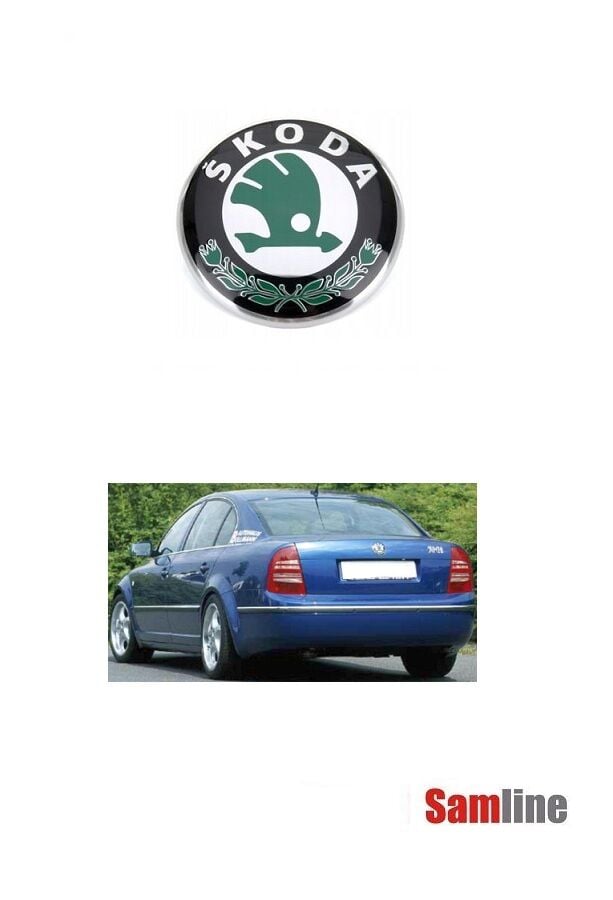Amblem,Arka Skoda Superb (2003-2008) Skoda Logosu Arması