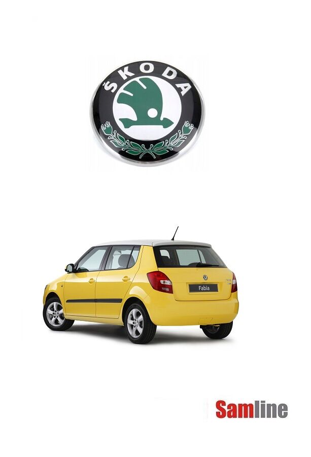 Amblem,Arka Skoda Fabıa MK2 HB-Combi (2008-2012) Bagaj Logosu Arması