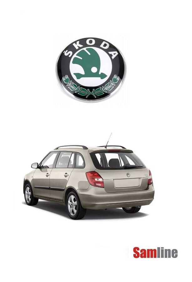 Amblem,Arka Skoda Fabıa MK2 HB-Combi (2008-2012) Bagaj Logosu Arması