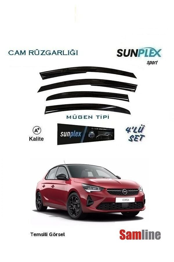 Cam Rüzgarlığı 4'lü Set Opel Corsa F (2020-2023)