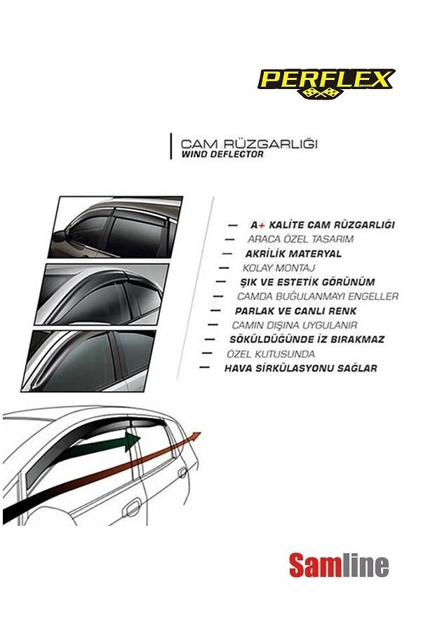 Cam Rüzgarlığı 4'lü Set Fiat Egea Station Wagon (2016-2024)