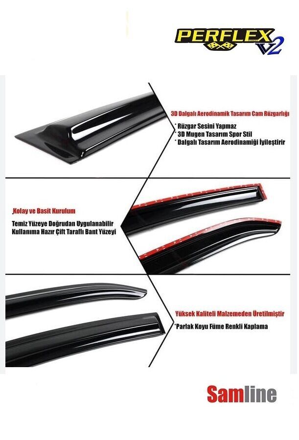 Cam Rüzgarlığı 4'lü Set Fiat Egea Station Wagon (2016-2024)