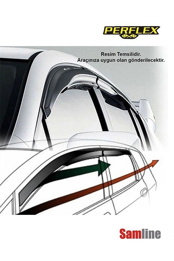 Cam Rüzgarlığı 4'lü Set Fiat Egea Sedan (2015-2025)