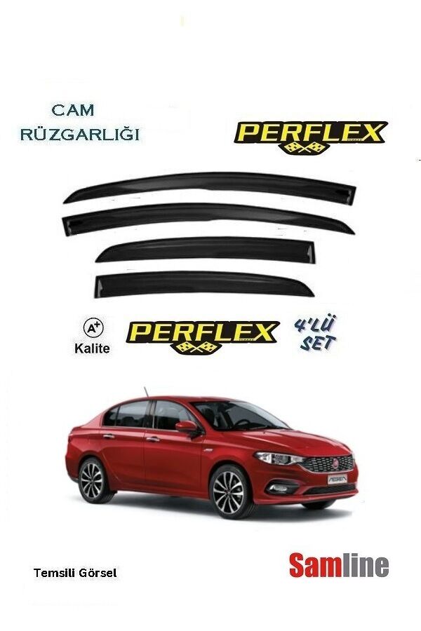 Cam Rüzgarlığı 4'lü Set Fiat Egea Sedan (2015-2025)