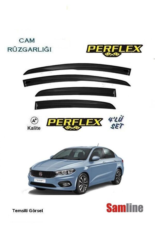 Cam Rüzgarlığı 4'lü Set Fiat Egea Sedan (2015-2025)
