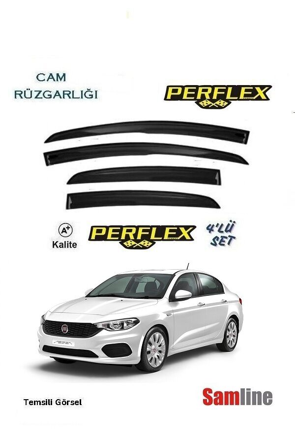 Cam Rüzgarlığı 4'lü Set Fiat Egea Sedan (2015-2025)